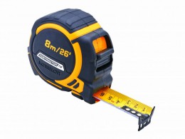 Komelon 8m (26ft) Contractors Tape With Free Belt Clip £19.99